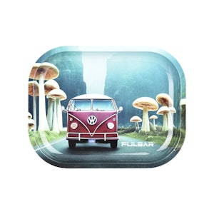 Pulsar - Pulsar Mini Metal Rolling Tray - Camper Van Shroom Trip