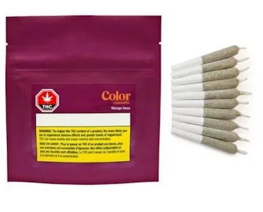 Color Cannabis - Mango Haze 10 x 0.35g Pre-Rolls