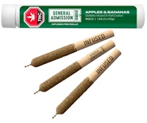 GENERAL ADMISSION - Apples & Bananas 3 x 0.5g Distillate Infused Pre-Rolls