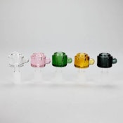 Smoking Cat - Colorful Crystal Chunky Glass Bowl with Handle - 14mm