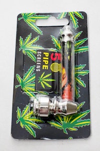 Smoking Cat - One - 3" Metal Pipe with screen display box