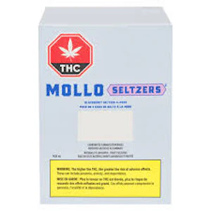 Mollo Seltzers - Blackberry Seltzer Multipack - CBG:THC 20mg:10mg x 355ml x 4