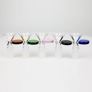 BB - Glass Bowl with Colour Round Handle