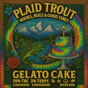 Gelato Cake 14g Dried Flower by Plaid Trout