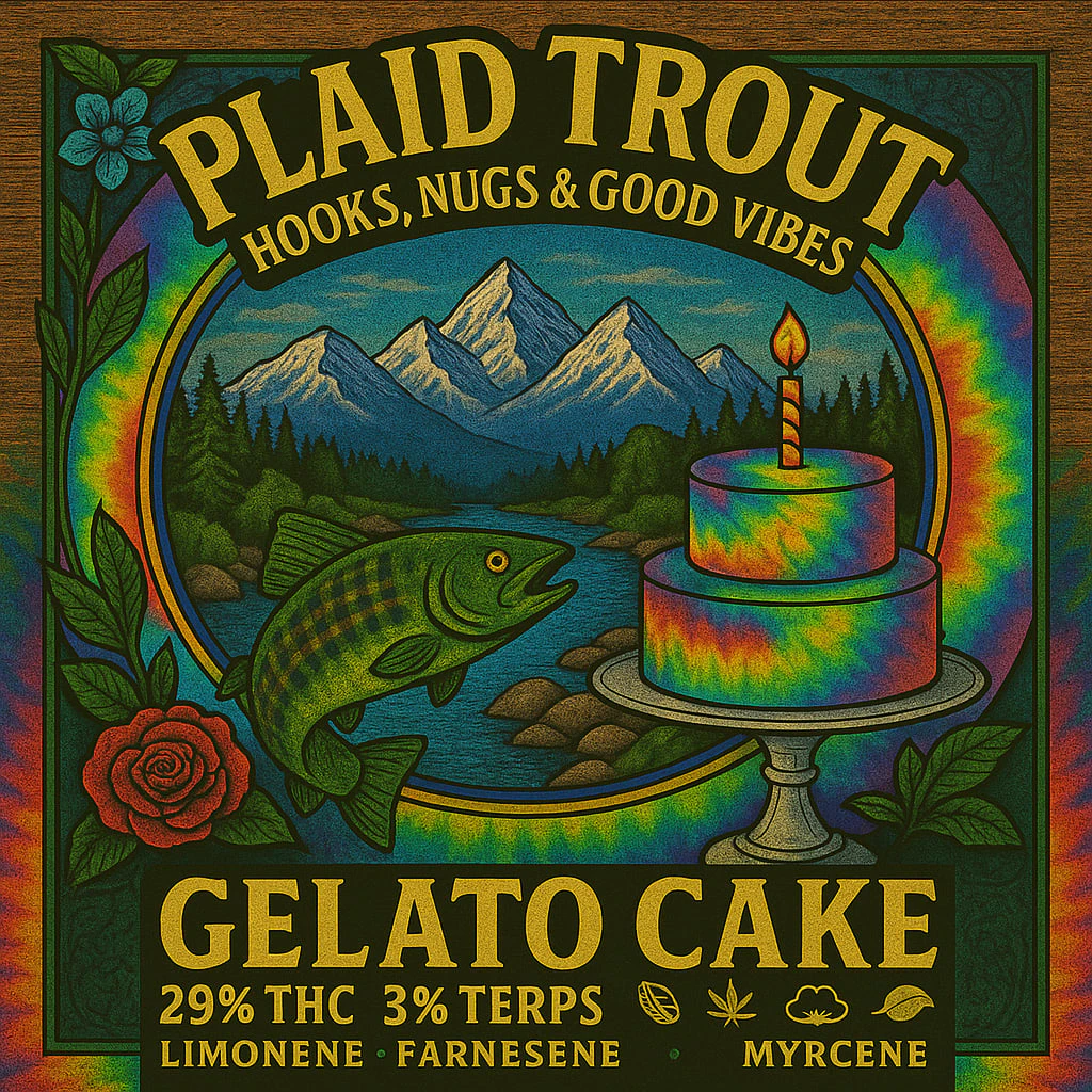 Plaid Trout - Gelato Cake 14g Dried Flower by Plaid Trout Main Image