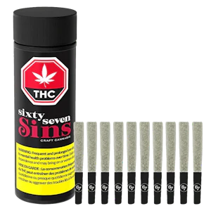 Sixty Seven Sins - Canadian Chill Pre-roll 10x0.5g Pre-Rolls
