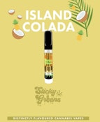 Island Colada Liquid Diamond 1g Prefilled Vape Cartridge Sticky Greens