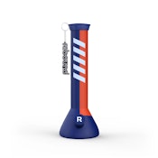 14" Rebound Silicone Beaker Bong - Blue & Orange