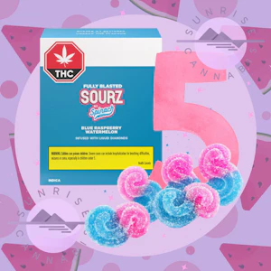 Spinach - FULLY BLASTED BLUE RASPBERRY WATERMELON SOURZ - SPINACH - 5PACK