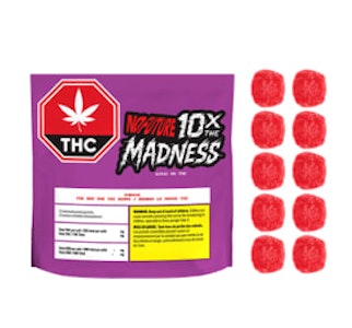 No Future - 10X The Madness: The Red One Indica THC Gummies 100mg