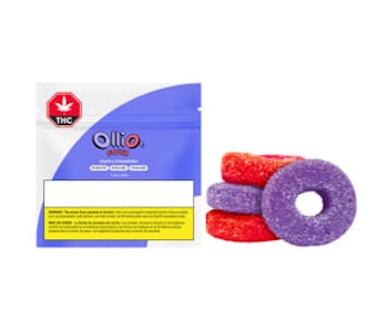 Olli O's - Sour Grape & Strawberry THC/CBC/CBD Chews