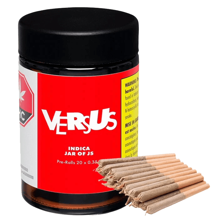 Versus Indica Jar of Js - GSC 20 x 0.35g Pre-Rolls