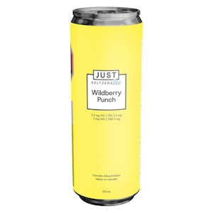 JUST Seltzers Lite - Blackberry Lime Seltzer 2.5 THC + 5 CBG 355 ml Sparkling Beverage by JUST Seltzers Lite