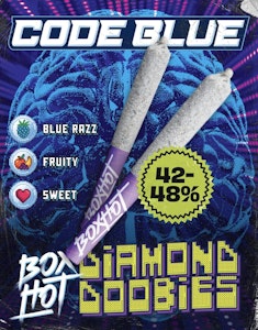 BoxHot - Boxhot Code Blue Diamond Doobies  2 x 0.5g Infused Pre-Rolls