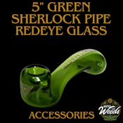 5" Sherlock Hand Pipe - Green