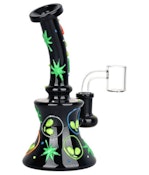 6.5" ALIEN GLOW IN THE DARK DAB RIG