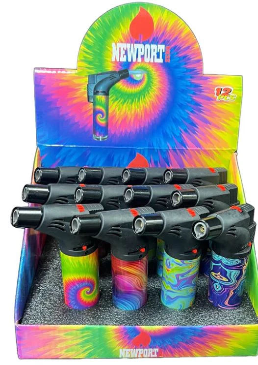 NEWPORT - PSYCHEDELIC ASSORTED SINGLE WINDPROOF TORCH LIGHTER Main Image