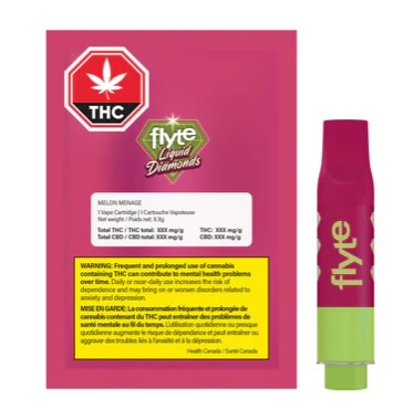 Melon Menage Liquid Diamond Vape Cartridge - 1g