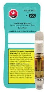 Wildcard Extracts - RAINBOW MARKER CURED RESIN CARTRIDGE LTO - 1g