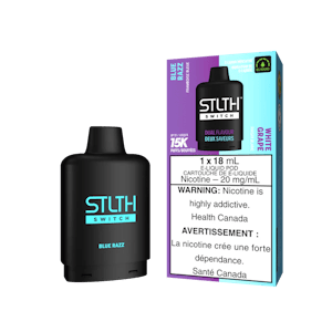 STLTH SWITCH POD - Blue Razz / White Grape - 15K Puffs  Dual Flavour - 20 mg/mL