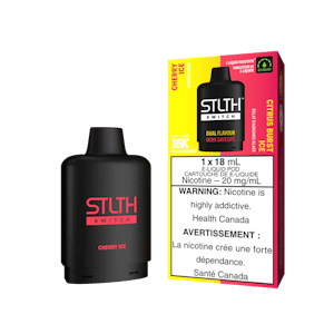 STLTH SWITCH POD - Cherry Ice / Citrus Burst Ice - 15K Puffs  Dual Flavour - 20 mg/mL