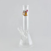 10" Cartoon Glass Beaker Bong - Style D
