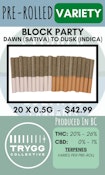 TRYGG COLLECTIVE - 20PK BLOCK PARTY DAWN TO DUSK PRS (ROTATIONAL)