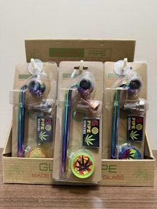 Accessories - Miscellaneous Brands - 163 -Glass Pipe with screens, grinder, side bowl