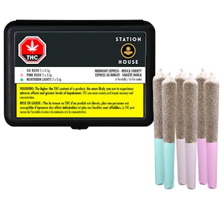 Station House - Midnight Indica Express Variety Pre-Rolls | 6x0.5g