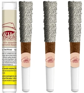 Wild West - WILD WEST - 60+ Strawberry Stampede Diamonds Dipped Blunts 3 x 0.5g