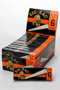 TPB market place - Pre-Rolled Zig Zag Orange and Black 1 1/4 Cones 6pk