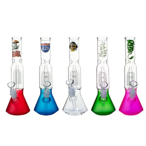 Smoke Arsenal - 12" Classic Percolator Bong - Assorted Colours