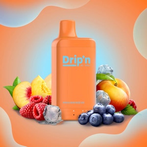 Drip'n by Envi - Peach Blue Razz Ice - 16K Puffs - 20mg/mL