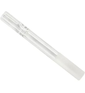 Red Eye Glass  - 3" Clear Glass Cig Bat With Frosted Tip