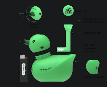 PieceMaker - Halloweed Limited Edition Frankenstein Kwack Duck Water Pipe