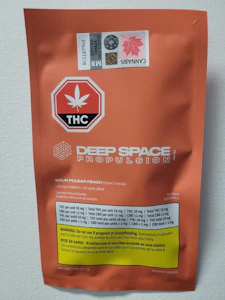 Canopy Growth - Deep Space Propulsion Sour Pulsar Peach 10mg Gummy + Caffeine