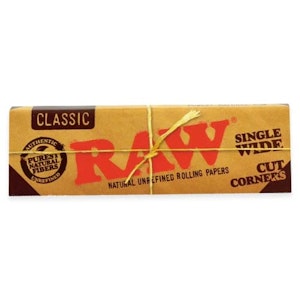 Raw - RAW | Classic - Single Wide Single Window Cut Corners Rolling Papers