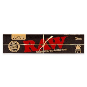 Raw - Raw | Black Classic King Size Slim Rolling Papers