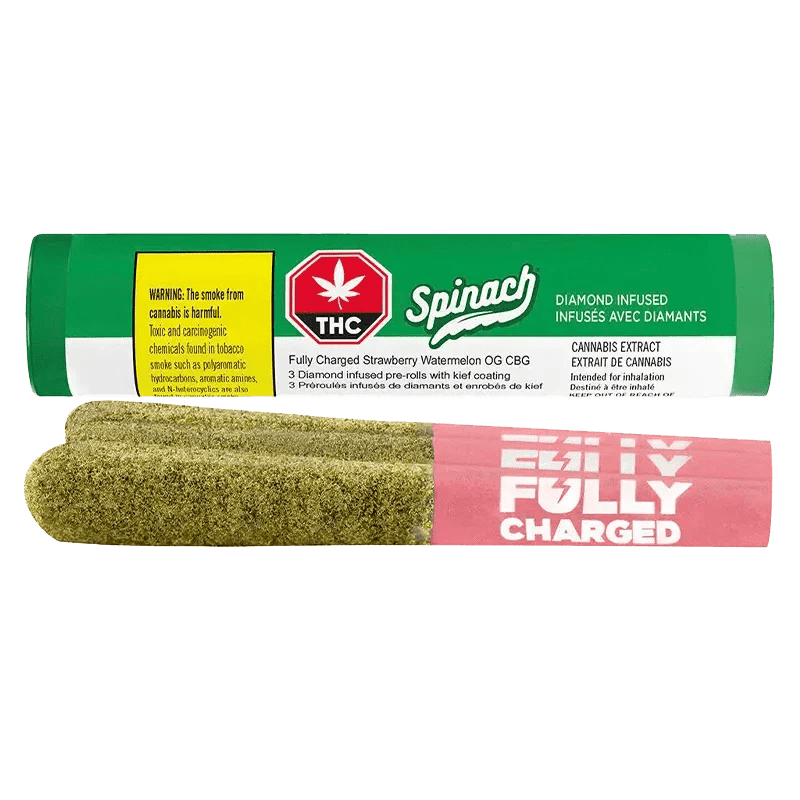 Fully Charged Strawberry Watermelon OG 3 x 0.5g CBG Infused Pre-Rolls