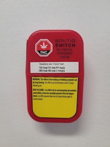Open Fields Distribution  - Boutiq Switch Strawberry Jam/French Toast 2x0.5g Disposable Vape