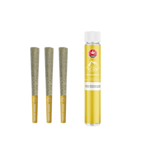 VALHALLA FLWR - Valhalla Flwr Twisted Banana Pre-Rolls - 3 X 0.5g
