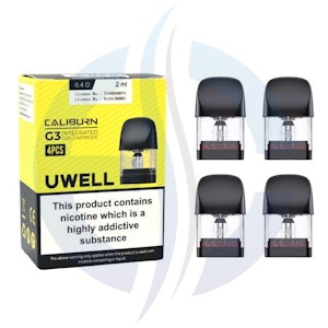 Uwell - Caliburn G3 0.4 ohm Replacement Pods 4/PK [CRC Version]