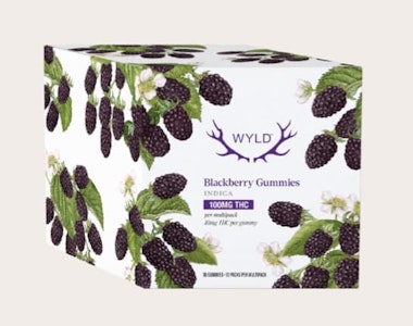 Wyld - [100mg] Blackberry 10pc THC Soft Chews - Wyld
