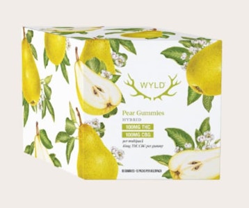Wyld - [100mg] Pear 1:1 THC:CBG 10pc Soft Chews - Wyld