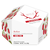 Multipack of 10, Wyld Raspberry THC (100mg THC) Soft Chews - Wyld