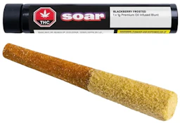 SOAR - Blackberry Frost 1 x 1g Kief Coated Distillate Infused Blunt