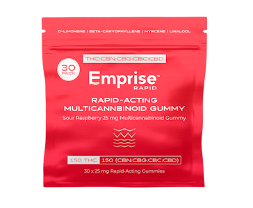 Emprise RapidRelief - Multipack of 30, Sour Raspberry 25 mg Multicannabinoid