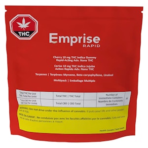 Emprise RapidRelief - Multipack of 30, Cherry 10 mg THC Indica