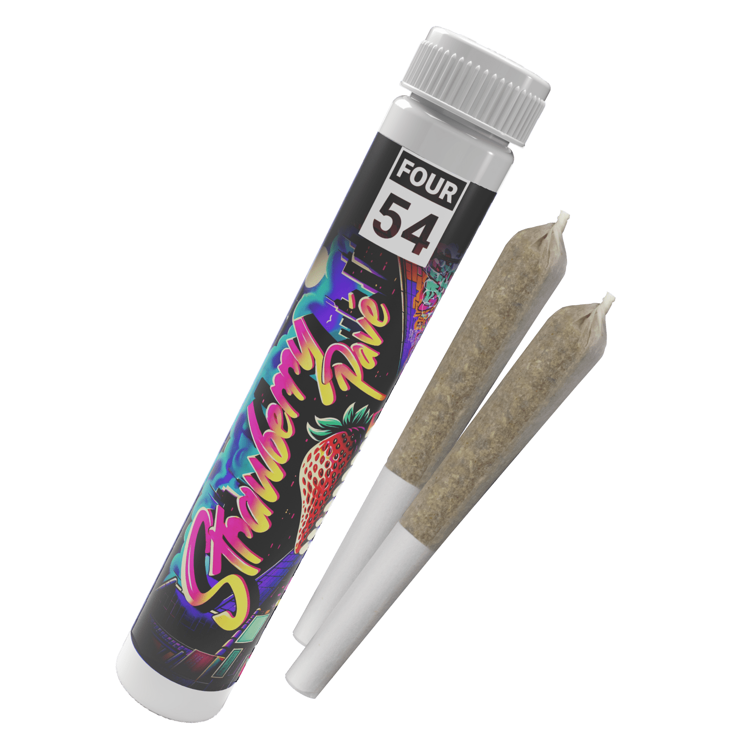 Strawberry Pave 1 x 0.6g Live Resin Infused Pre-Roll by FOUR54