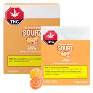 SOURZ Fully Blasted - Peach Orange | 10 Pack